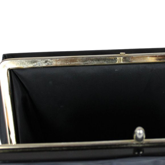 Vintage Theodor California Top Handle Bag Metal Frame Purse Faux Leather PU74 - Picture 8 of 8